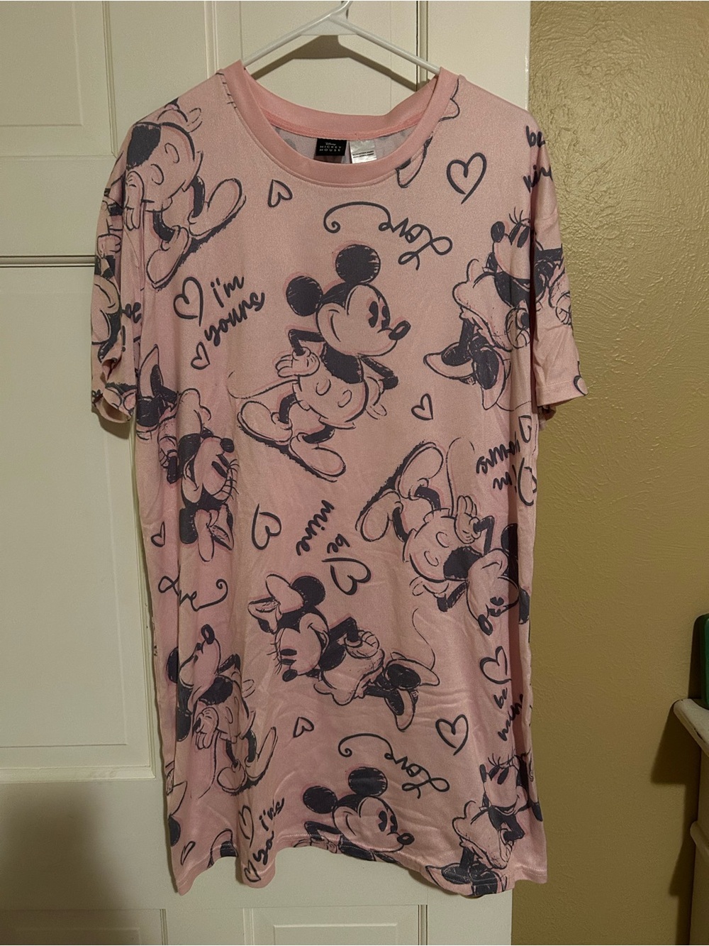 Disney Pink Mickey Mouse Graphic Nightshirt